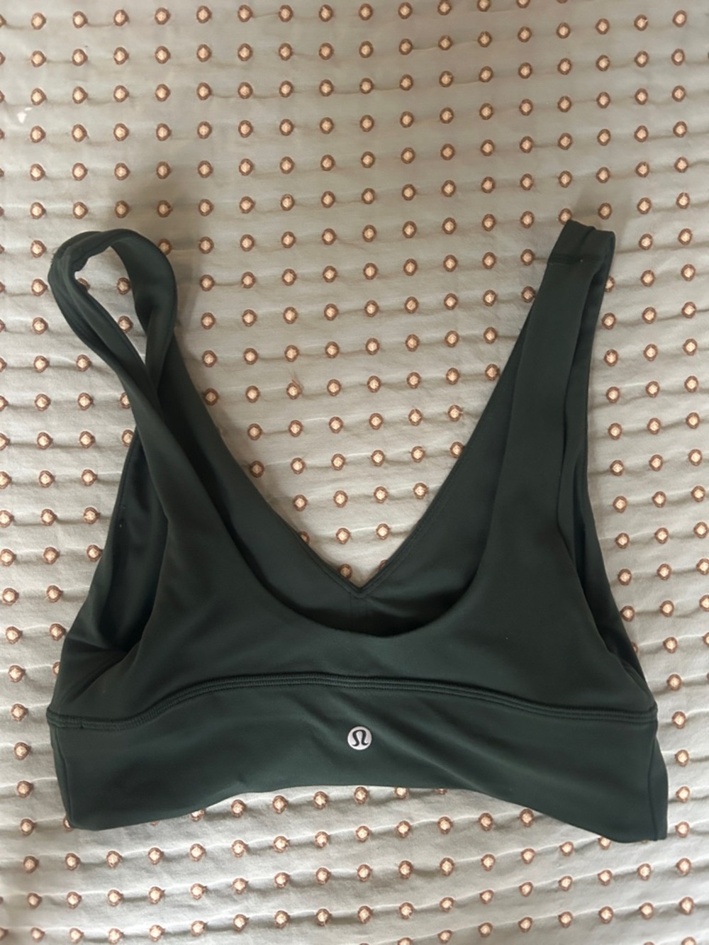 lululemon athletica Forest Green Scoop-Back Sports Bra